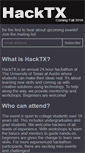Mobile Screenshot of hacktx.com